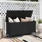 Indoor Outdoor 85 Gallon Storage Container with Waterproof Liner and Universal Wheels